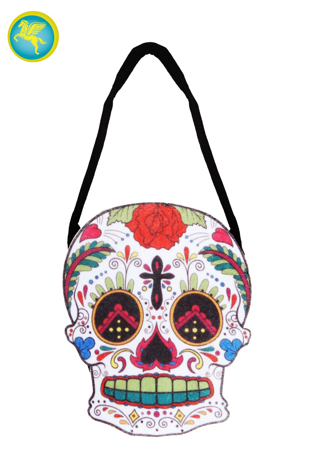 BORSETTA HALLOWEEN TESCHIO MESSICANO 